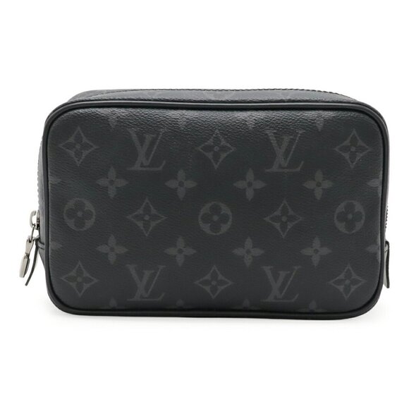 LOUIS VUITTON Black Monogram Pouch - Picture 1 of 8